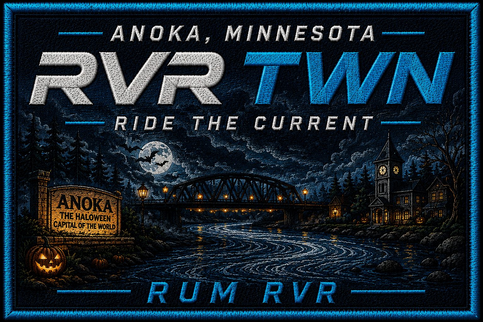 RVR TWN - Rum RVR - Anoka - Spooky Halloween Capital PATCH