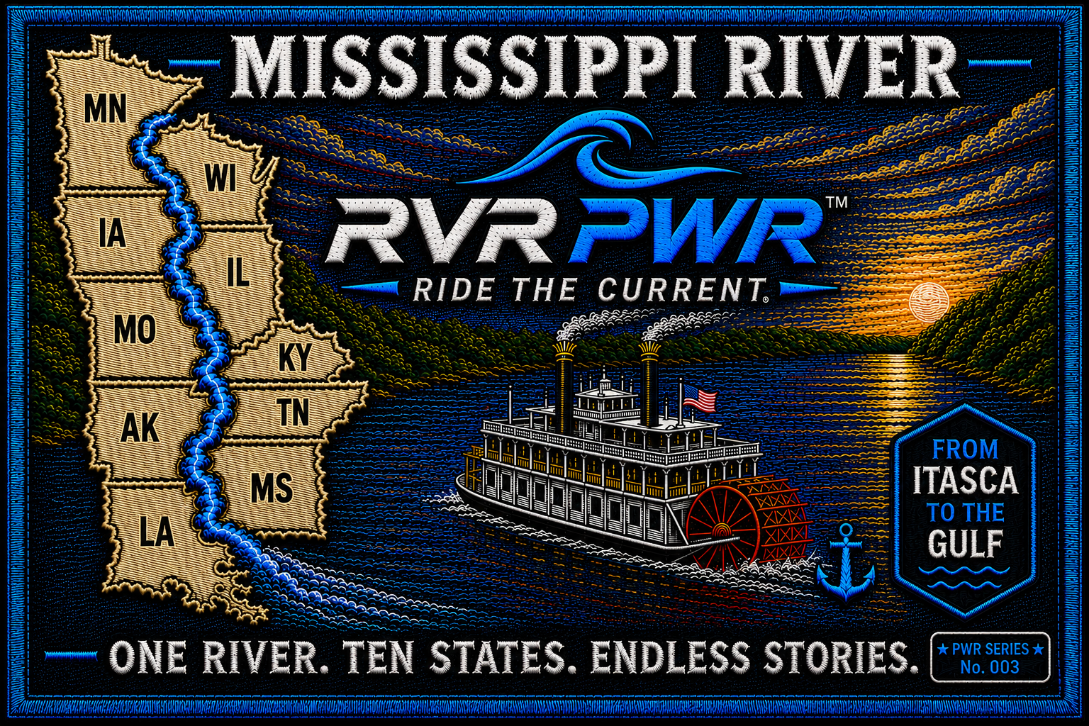 RVR PWR - Mississippi RVR - 10 States Patch